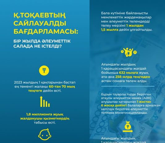 Бір жылда әлеуметтік салада не істелді?