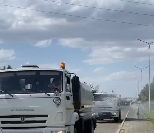 Қалада күнделікті тазалық жұмыстары жүргізілуде