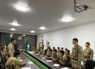 Курсанттардың әскери машықтануы қорытындыланды