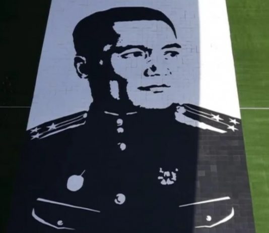 Бауыржан Момышұлының портреті Гиннестің рекордтар кітабына енді