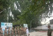 “Қарақұм” шекара бөлімшесіндегі сарбаздарды қарсы алу рәсімі