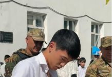 Шекарашылар оқушыларға ерлік сабағын өткізді