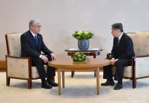 Мемлекет басшысы Жапония Императоры Нарухитомен кездесті