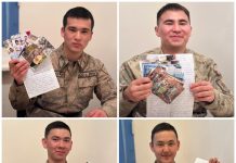 Сарбаздарға ата-аналарынан келген хаттар табысталды