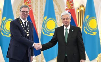 Мемлекет басшысы Сербия Президентін «Алтын Қыран» орденімен марапаттады