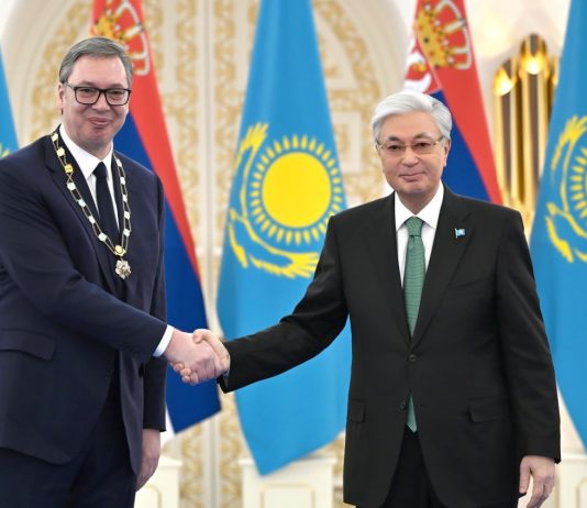 Мемлекет басшысы Сербия Президентін «Алтын Қыран» орденімен марапаттады