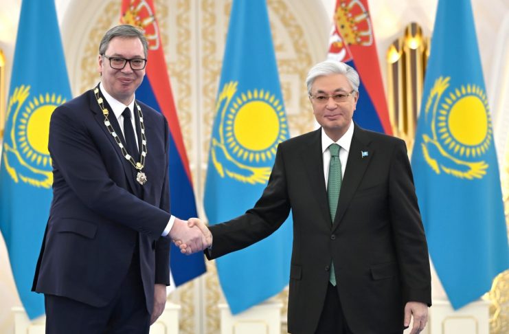 Мемлекет басшысы Сербия Президентін «Алтын Қыран» орденімен марапаттады