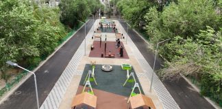 «Таза Қазақстан»: Жетісуда балалар мен спорт алаңдары жаңғыртылуда