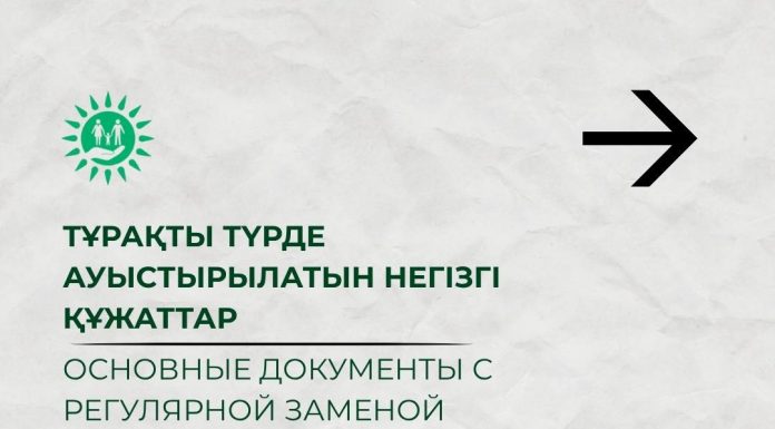 Тұрақты түрде ауыстырылатын негізгі құжаттар
