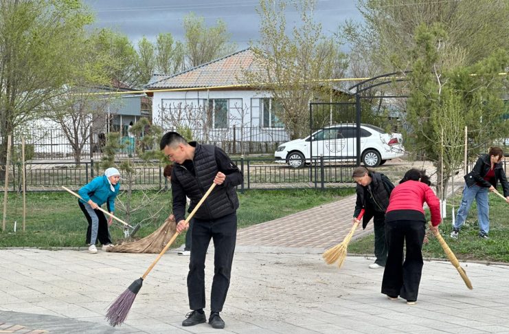 "Таза Қазақстан": Жетісуда «Таза бейсенбі» тазалық акциясы өтті