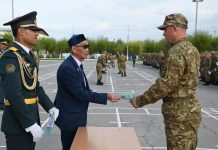 Гвардейск гарнизонында 600 сарбаз әскери-есептік мамандықты меңгерді