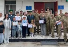 «Қорғас» шекаралық бақылау басқармасында балалар сурет байқауының жеңімпаздары марапатталды