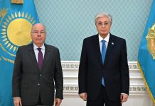 Мемлекет басшысы Бразилияның Сыртқы істер министрі Мауро Виейраны қабылдады