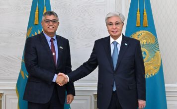 Мемлекет басшысы БҰҰ Дүниежүзілік метеорология ұйымының президенті, БАӘ Ұлттық метеорология орталығының бас директоры Абдулла Әл-Мандусты қабылдады