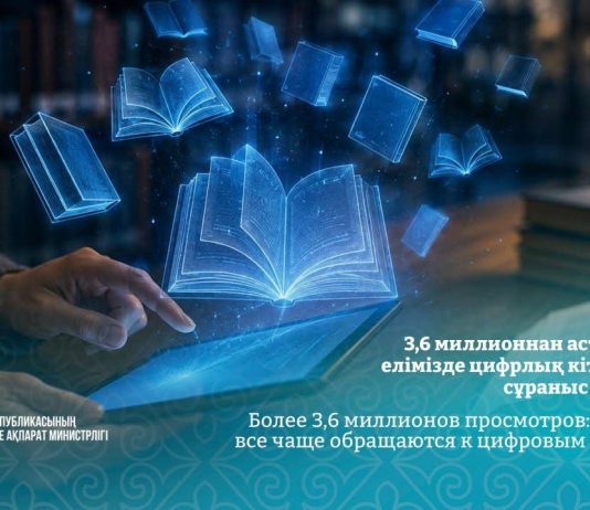 3,6 миллионнан астам қаралым: елімізде цифрлық кітапханаларға сұраныс артып келеді
