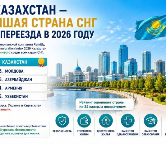 Казахстан — лучшая страна СНГ для переезда в 2026 году