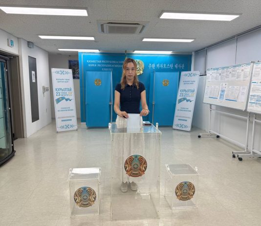 Қазақстан Республикасының азаматтары Құрылтай депутаттарын сайлауына бірінші болып Кореяда жүзеге асырды