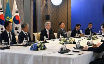 Мемлекет басшысы Hyundai Motor Group корпорациясының президенті әрі стратегия және жоспарлау жөніндегі бөлім жетекшісі Сунг Кимді қабылдады