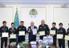 Бейбіт Исабаев VI Дүниежүзілік көшпенділер ойындарының 300 шақырымдық марафонында жеңіске жеткен «Жолбарыс» командасын қабылдады