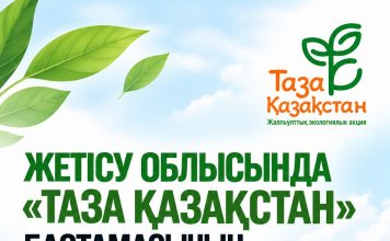Жетісу облысында «Таза Қазақстан» экологиялық бастамасы жүзеге асырылуда