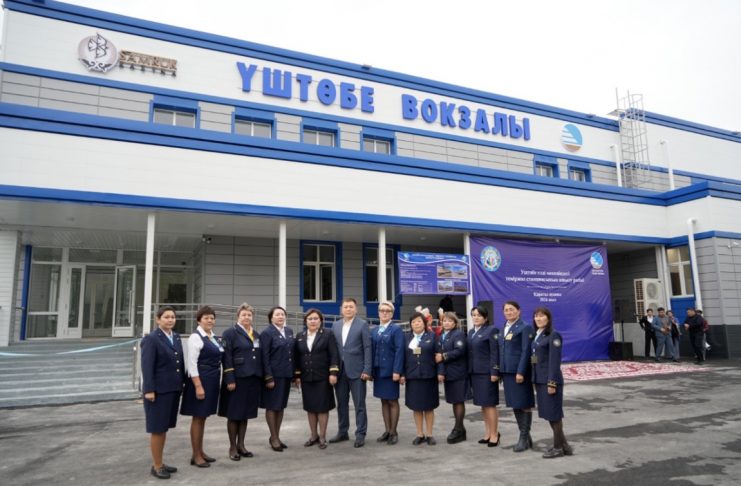Үштөбе теміржол вокзалы жаңғыртылды
